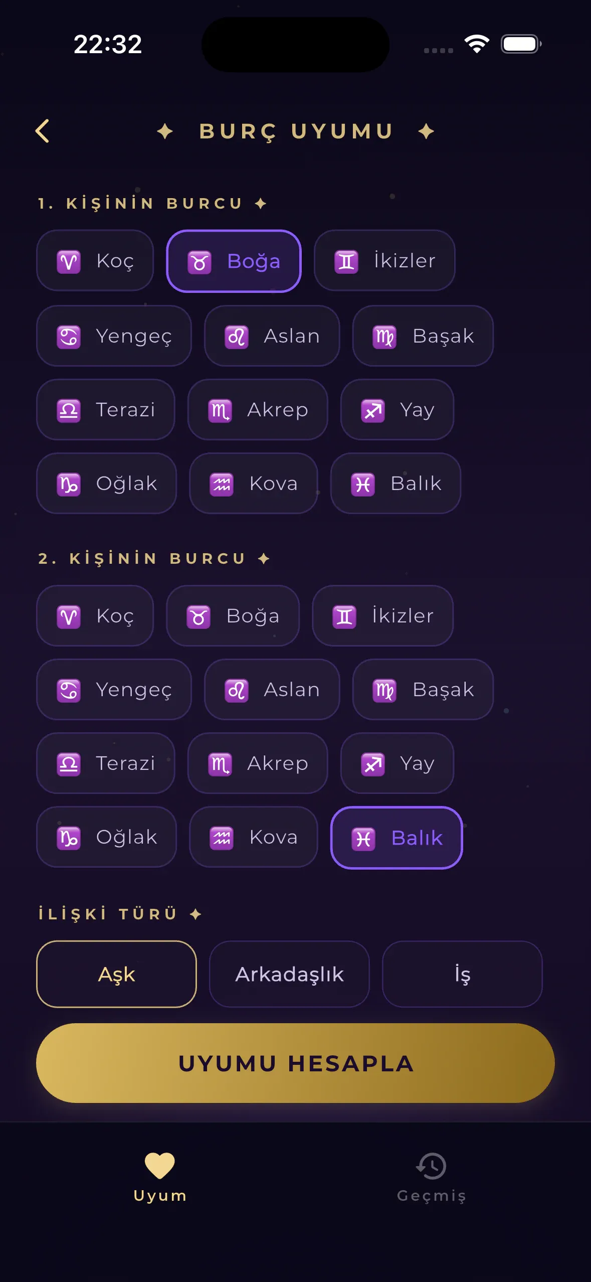 Luvris Burç Uyumu — İki burç, bir soru: aşk mı, dostluk mu, iş mi?